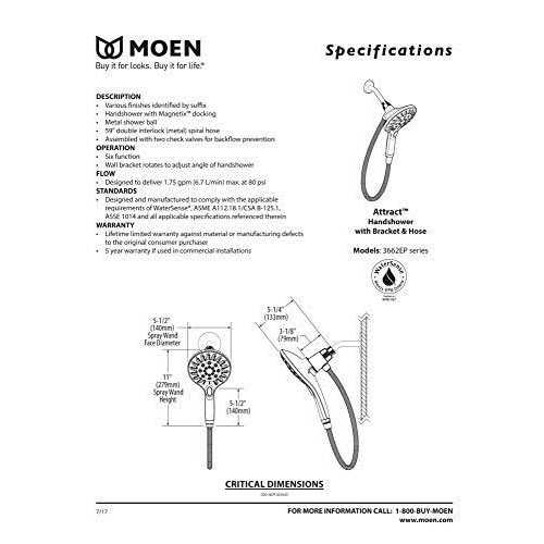 Moen Eco-Performance Handshower 3662EP - Cheap Fitting
