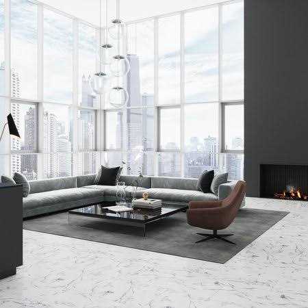 Lucida Surfaces Terracore Calacatta 22 MIL x 16 in. W x 24 in. L Click Lock Waterproof Vinyl Tile Flooring - Cheap Fitting