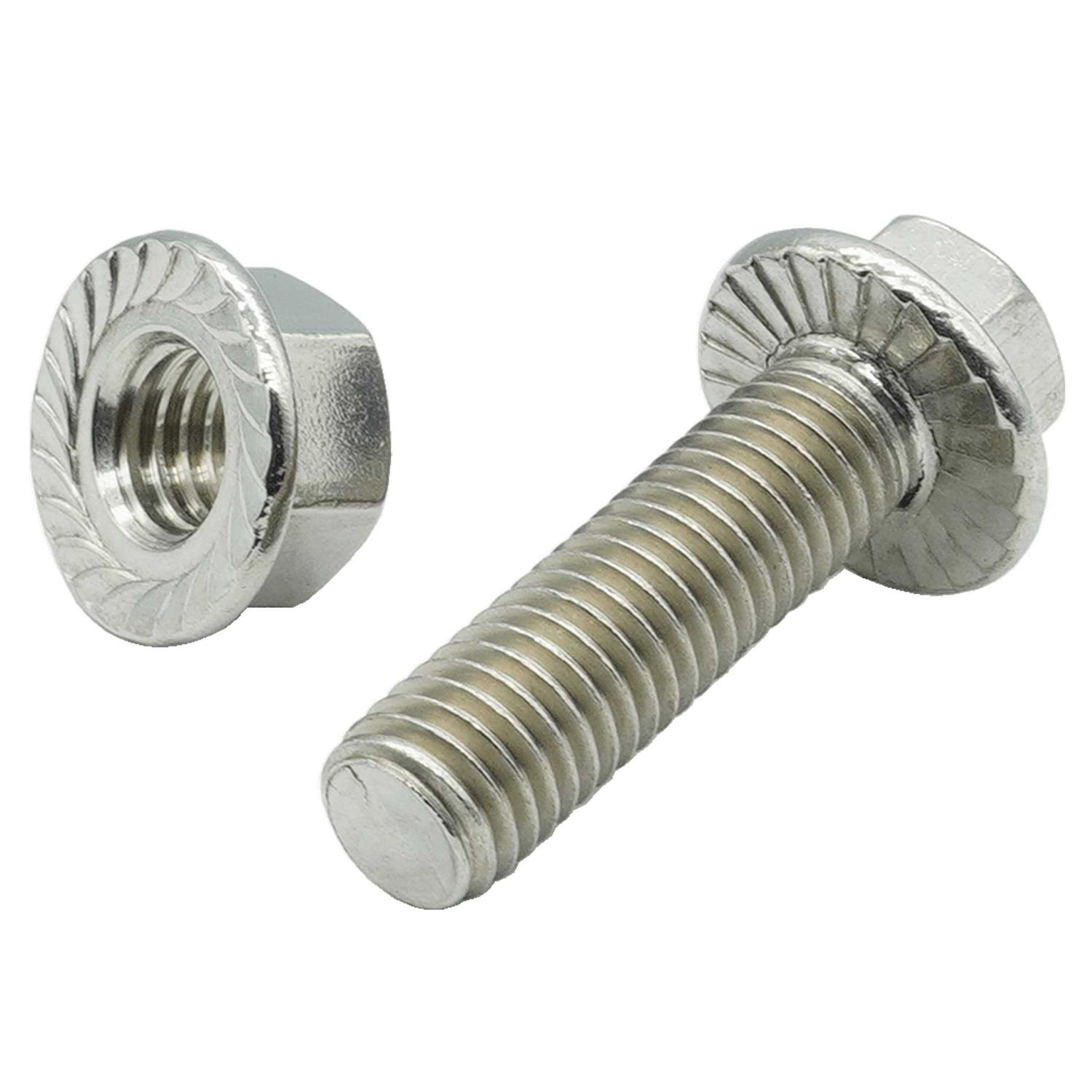 Dsnaduo Stainless Steel Flange Screws Flange Bolts	Dsnaduo Stainless Steel Flange Screws Flange Bolts - Cheap Fitting