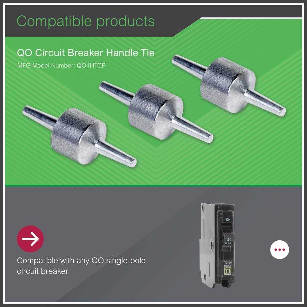 Square D QO1HTCP QO Circuit Breaker Handle Ties - Cheap Fitting