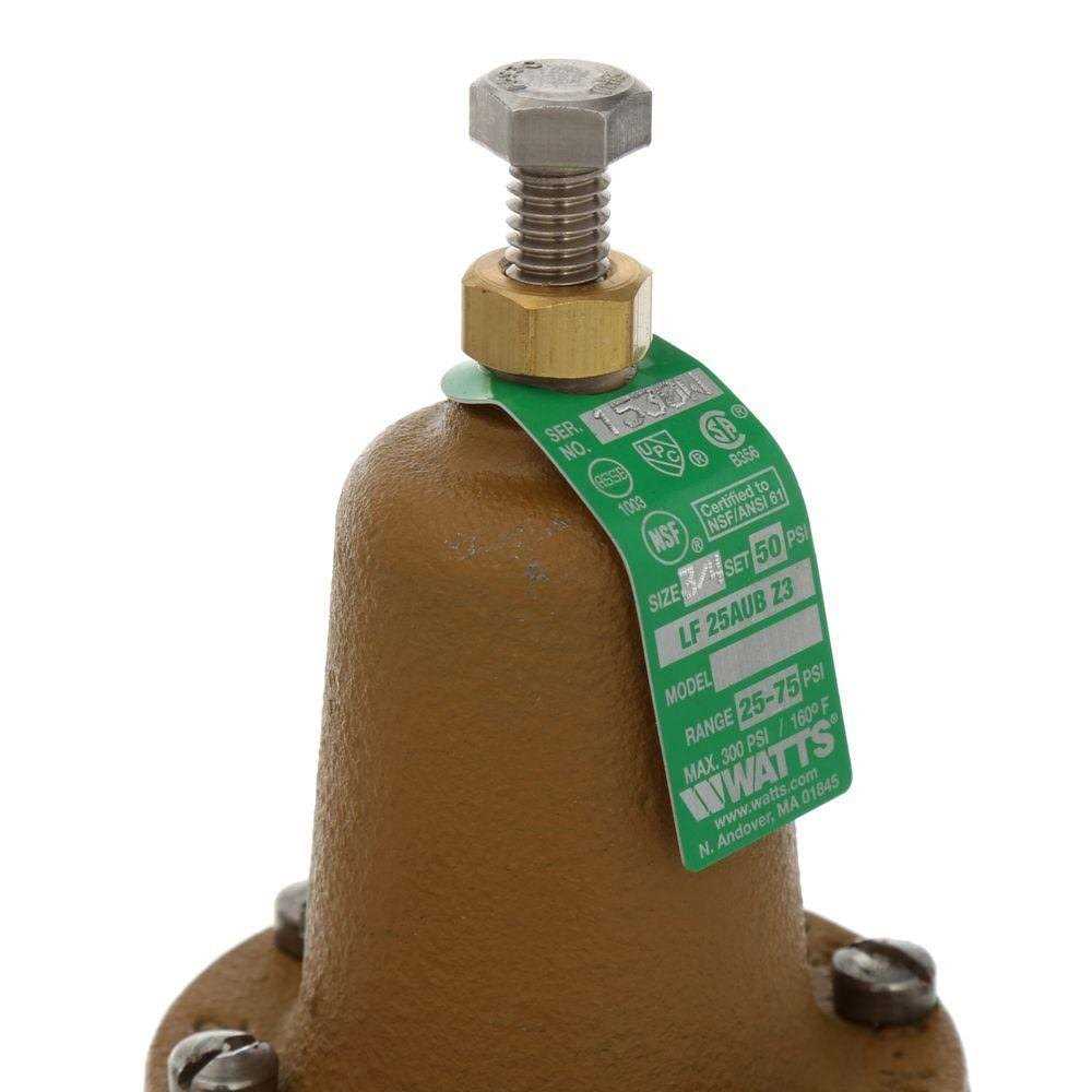 Watts Water Pressure Reducing Valve 3/4 - Cheap Fitting