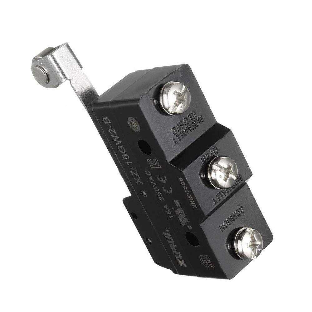 tatoko XZ-15GW2-B SPDT NO+NC Hinge Roller Lever Microswitch Action Switch with Screw Terminals 2PCS - Cheap Fitting