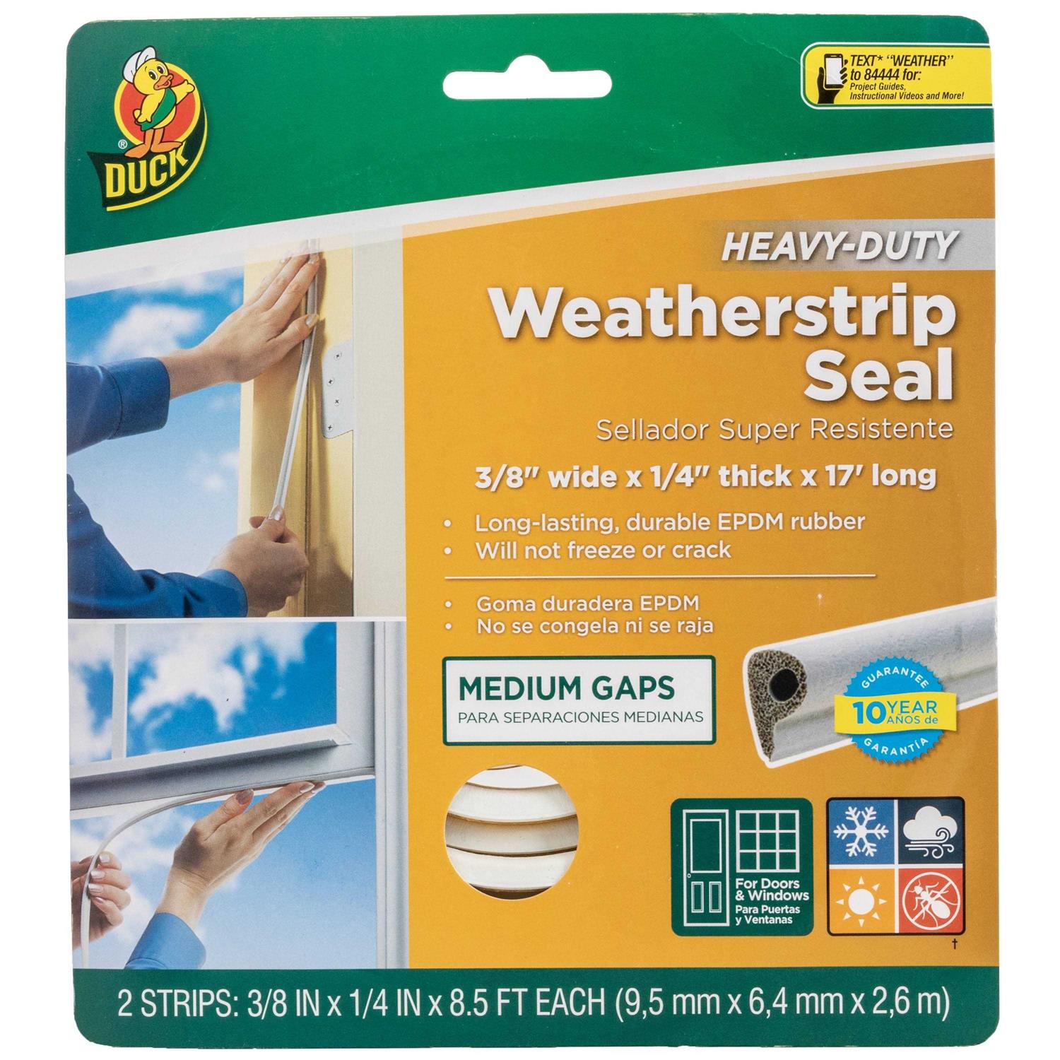 Duck Heavy-Duty Rubber Gap Weatherstrip Seal - Cheap Fitting