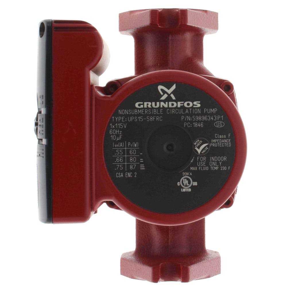 Grundfos 59896343 UPS15-58FRC 3-Speed Rotated Flanged Circulator Pump - Cheap Fitting
