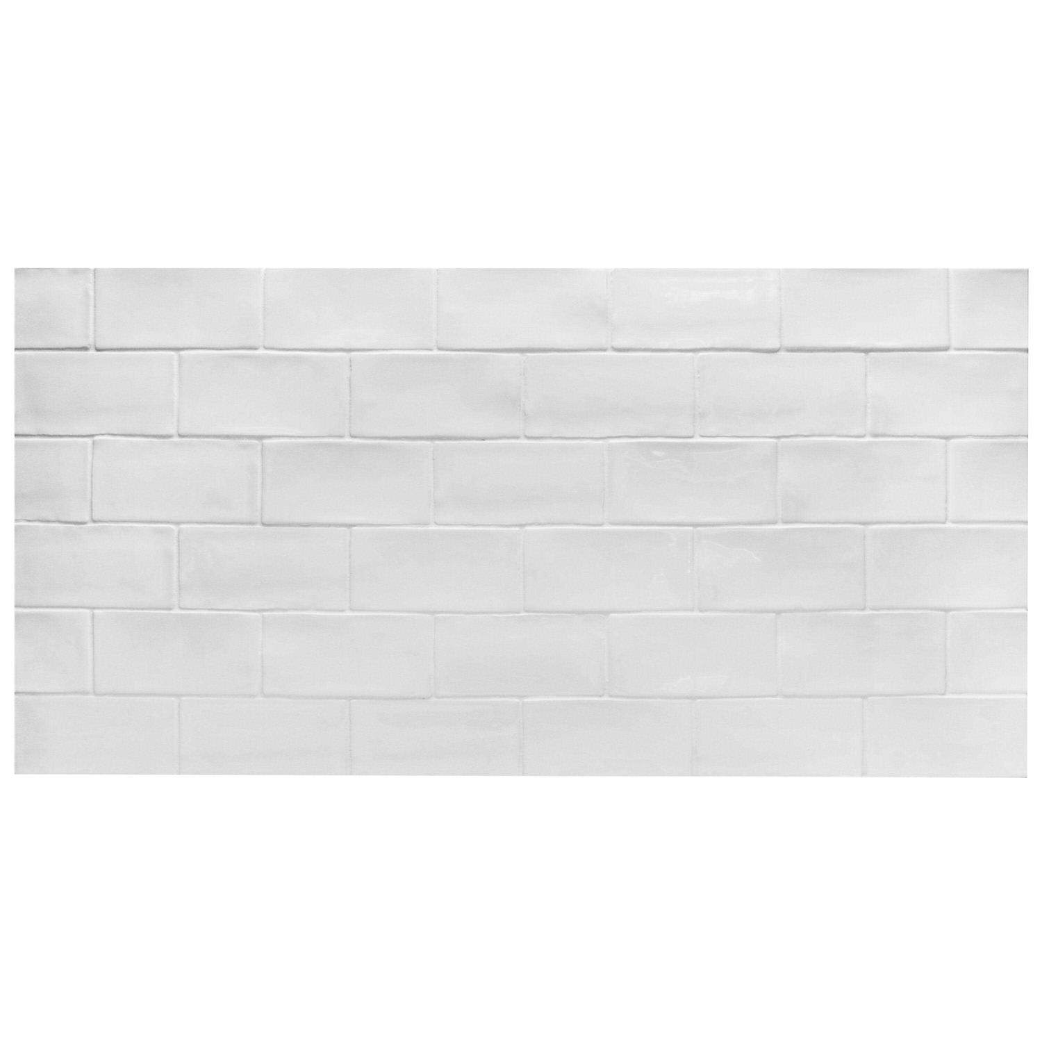 Artmore Tile Messi 3-in x 6-in Polished Ceramic Subway Thinset Mortar Wall Tile - Cheap Fitting