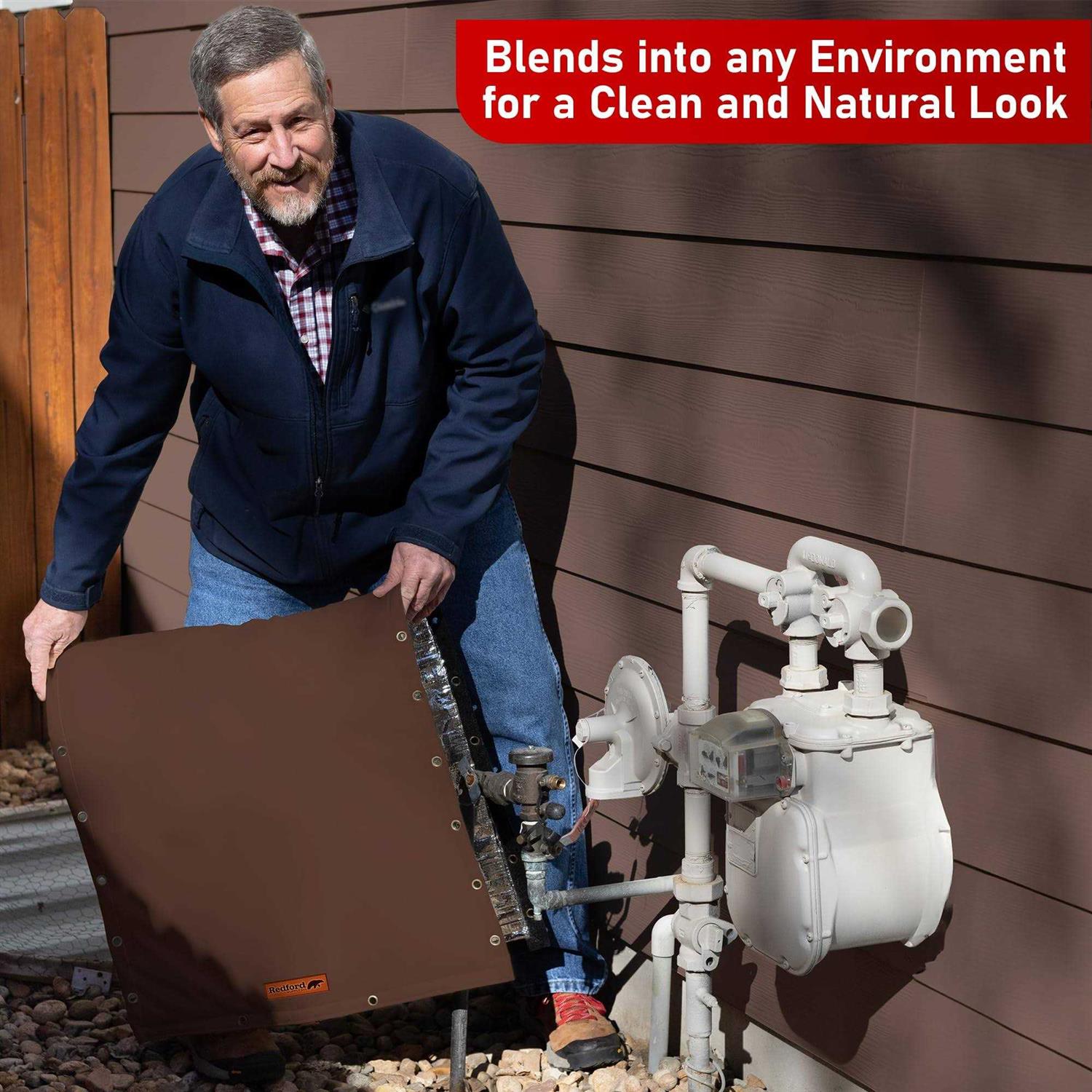 Redford Supply Co. Cold Snap In-Wall 3-Way Opening Custom Double Wall Backflow Preventer Insulation Cover - Cheap Fitting