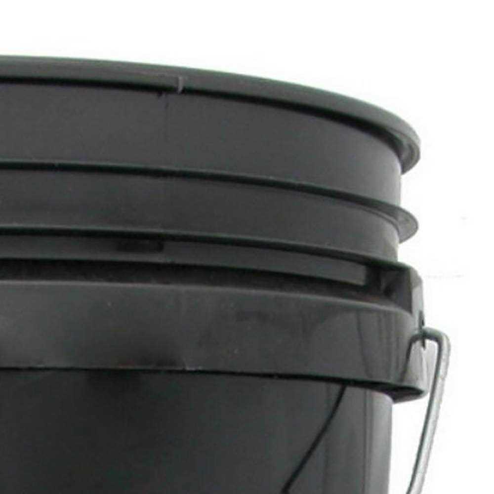 Hydrofarm Black Plastic Bucket 5 Gallon - Cheap Fitting