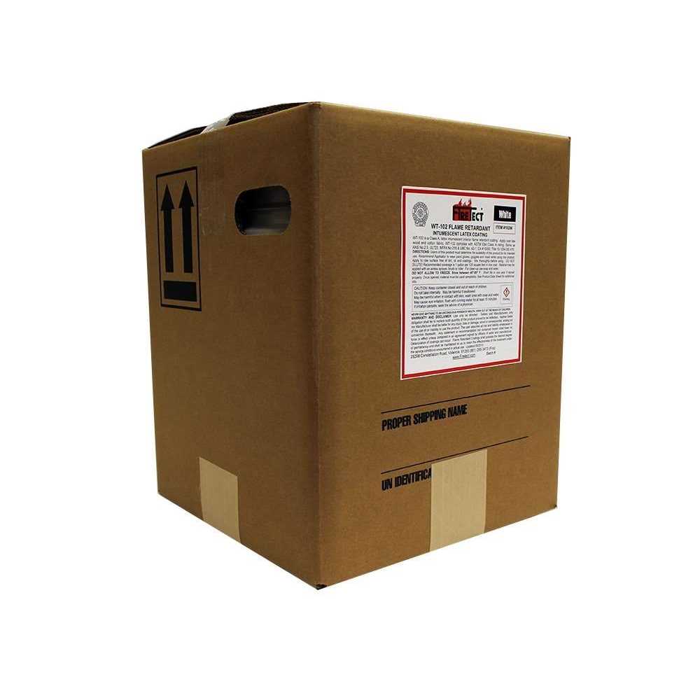 Firetect WT-102 5 gal Flat Latex Intumescent Fireproofing Flame Retardant Paint Coating for Wood - Cheap Fitting