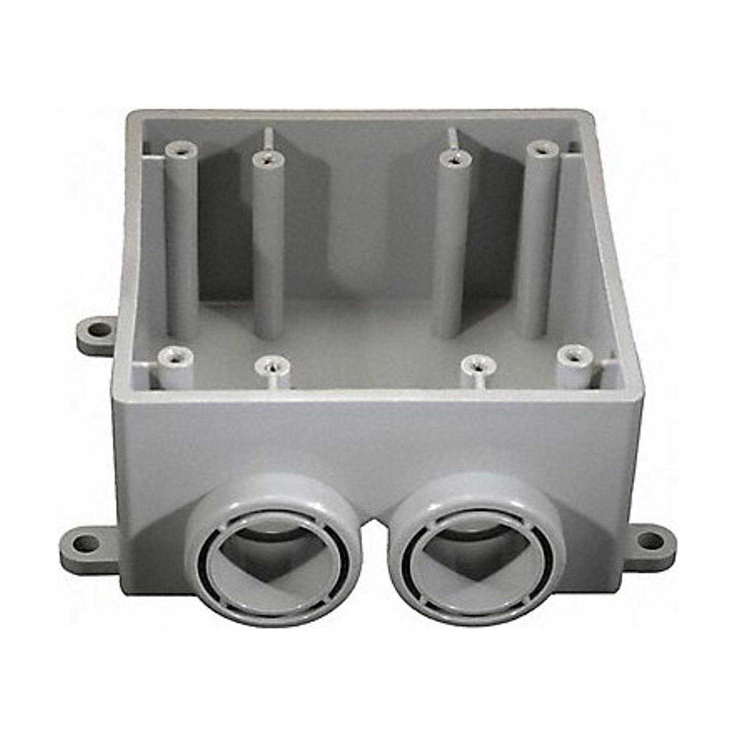 Cantex Weatherproof Box,2Gang,PVC,36.3 cu. in 5133392 - Cheap Fitting