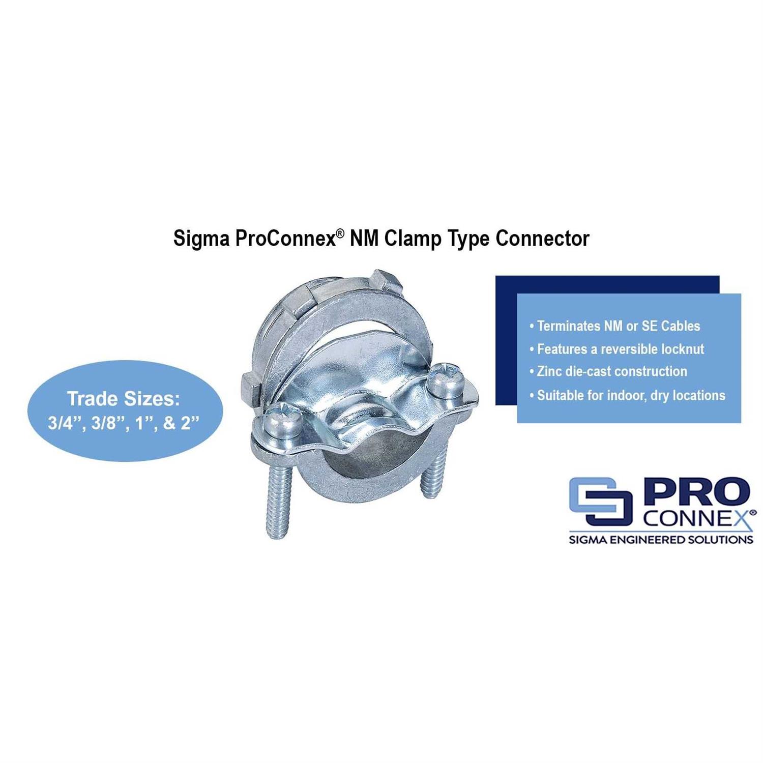 Sigma Engineered Solutions 3/4 Cable Clamp Connector - Cheap Fitting