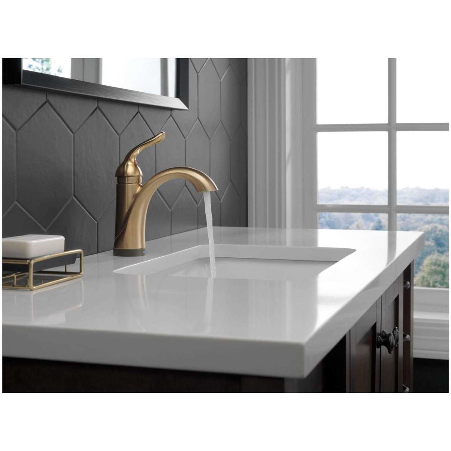 Delta Lahara Single Handle Bathroom Faucet with Touch2O.xt Technology 538 - Cheap Fitting