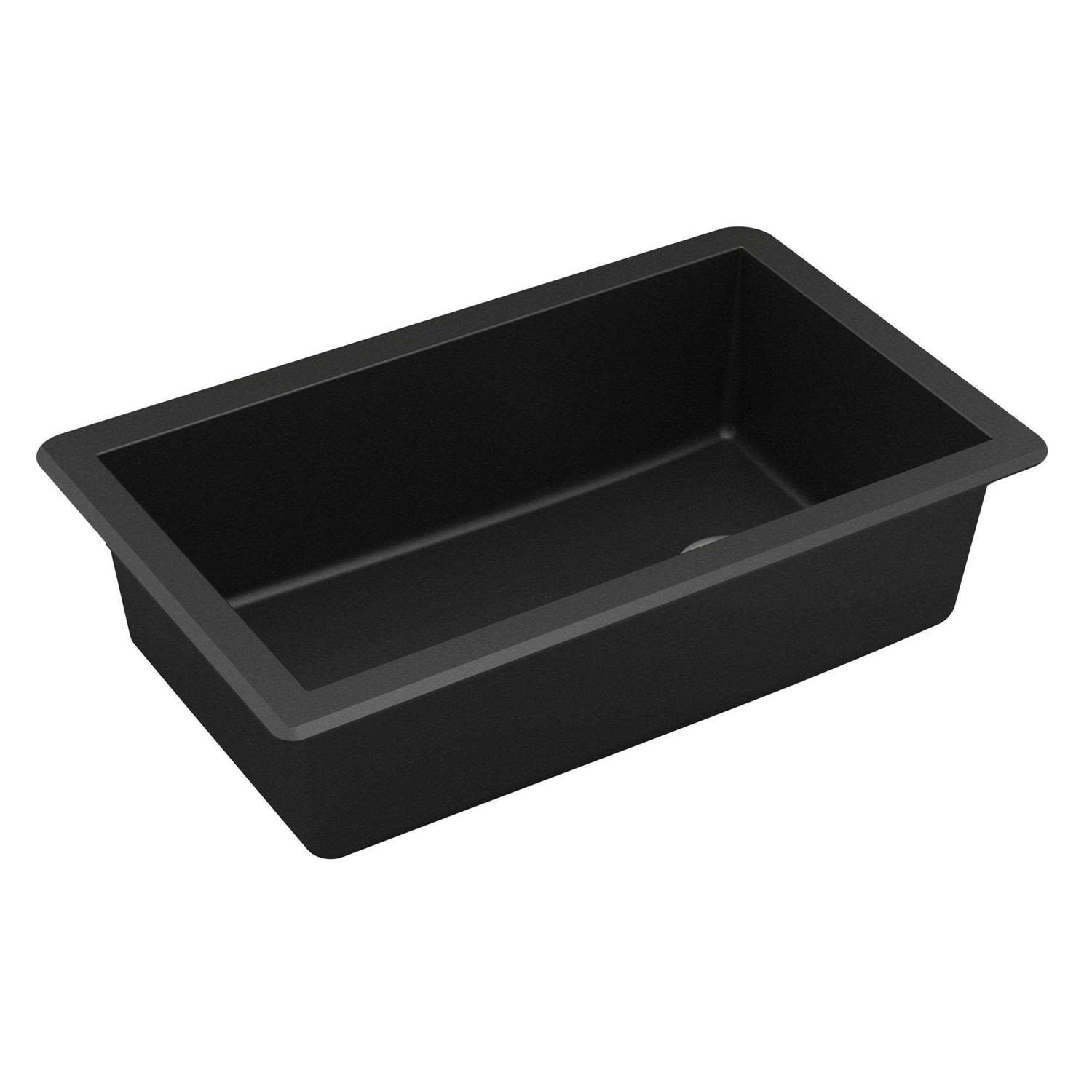 Karran QU-670 Quartz/Granite 32 in. Single Bowl Undermount Kitchen Sink - Cheap Fitting