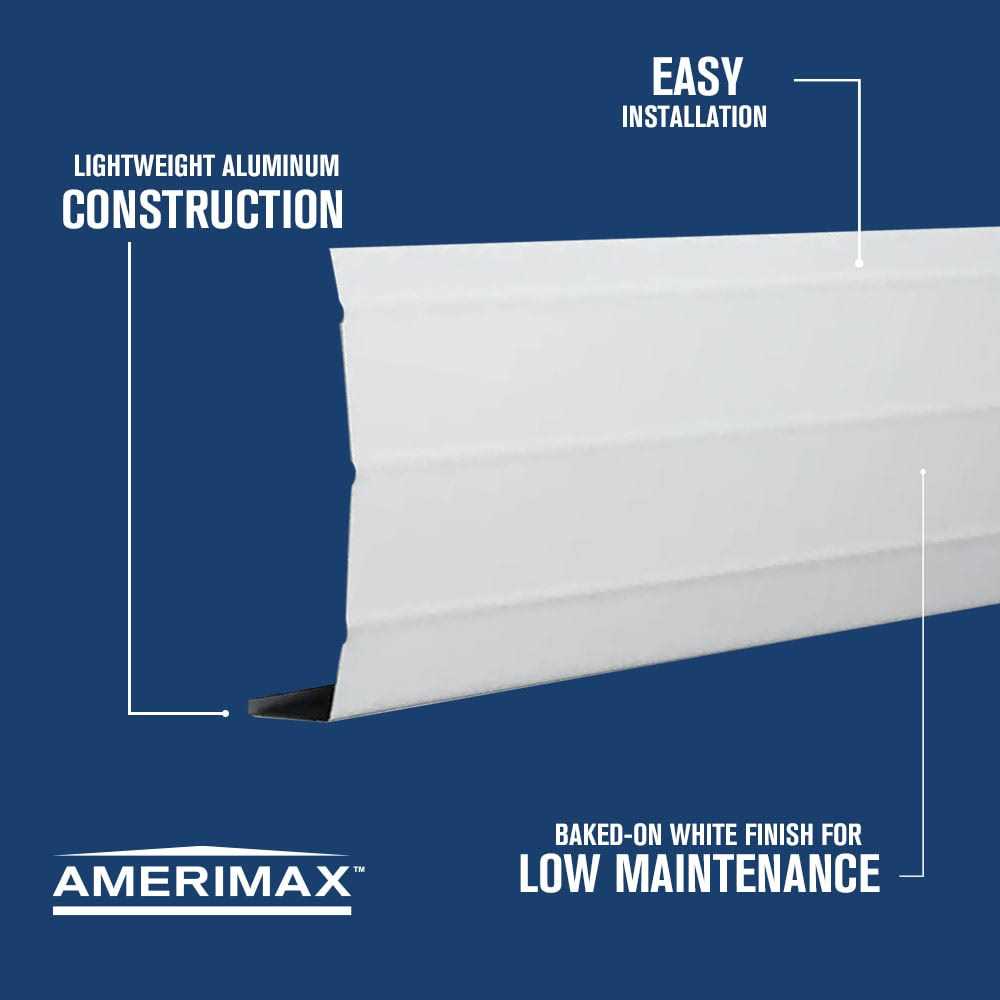 Amerimax Home Products 12 ft. White Aluminum Fascia Trim - Cheap Fitting