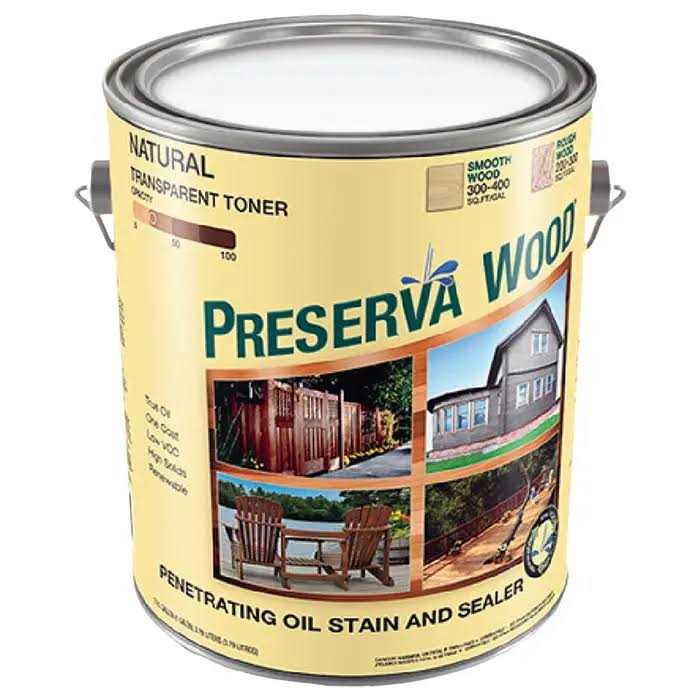 Preserva Wood 1 gal. Oil-Based Exterior Stain and Sealer - Cheap Fitting
