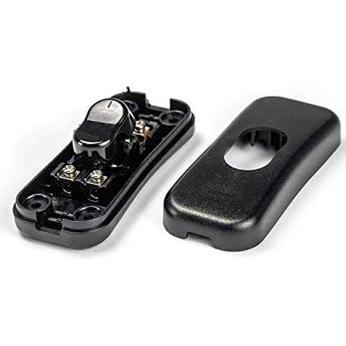 Inline Cord Switch 2-Pack PLUSPOE On-Off Control Lamp Rocker Switch for Lamp Cord Desk LED Lights,Black - Cheap Fitting