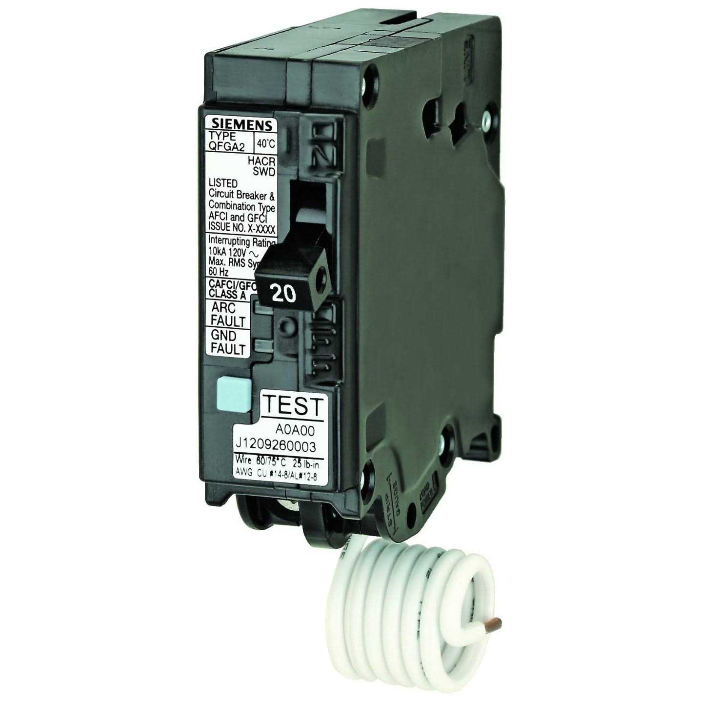 Siemens Q120DF Dual Function AFCI/GFCI Circuit Breaker - Cheap Fitting