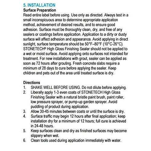 Stonetech High Gloss Sealer - Cheap Fitting