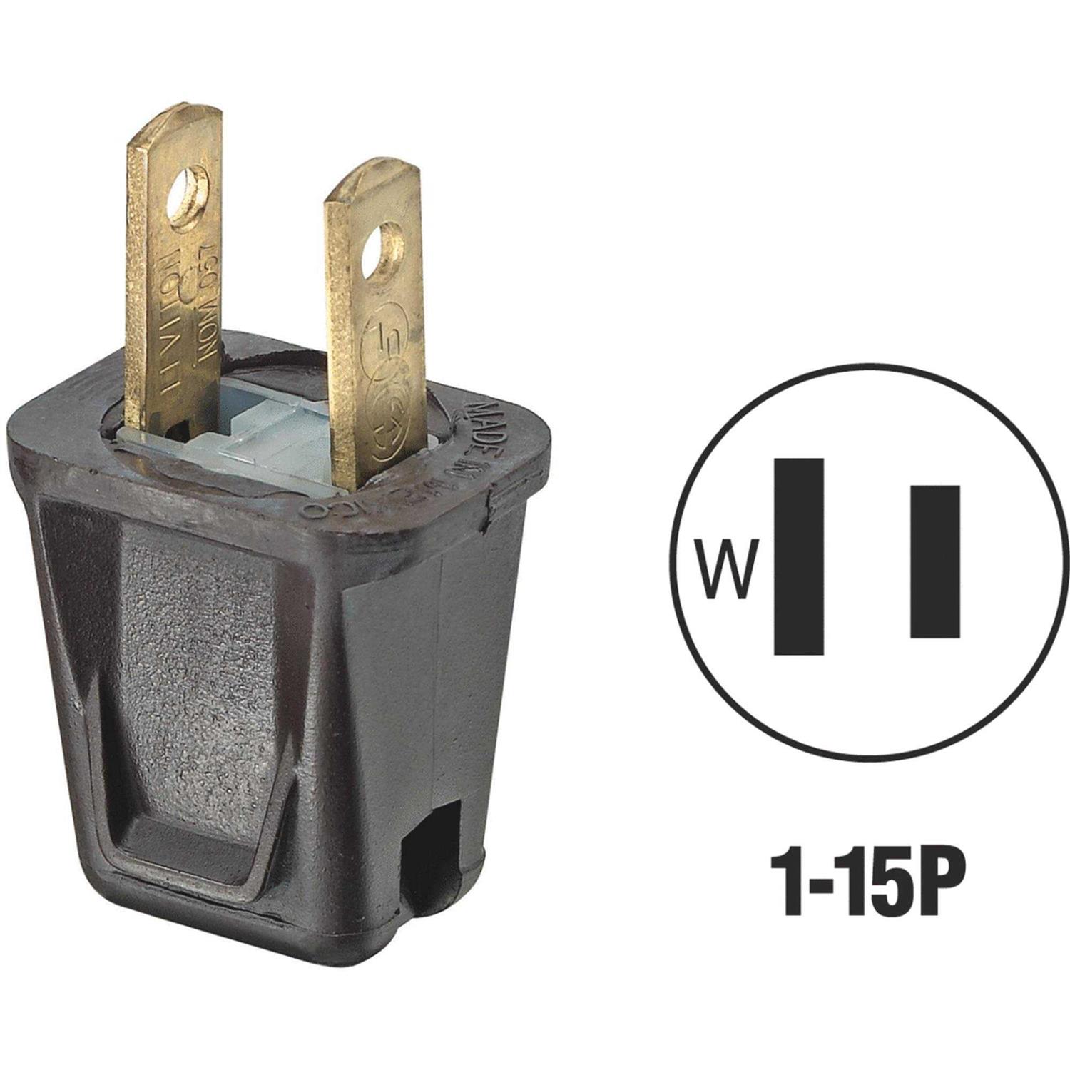 Leviton C30-00123-000 Wire Plug 2-Pole 10 A - Cheap Fitting