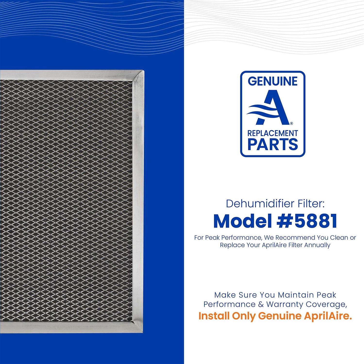 Aprilaire 5881 Filter for Dehumidifier E80 and E100 - Cheap Fitting