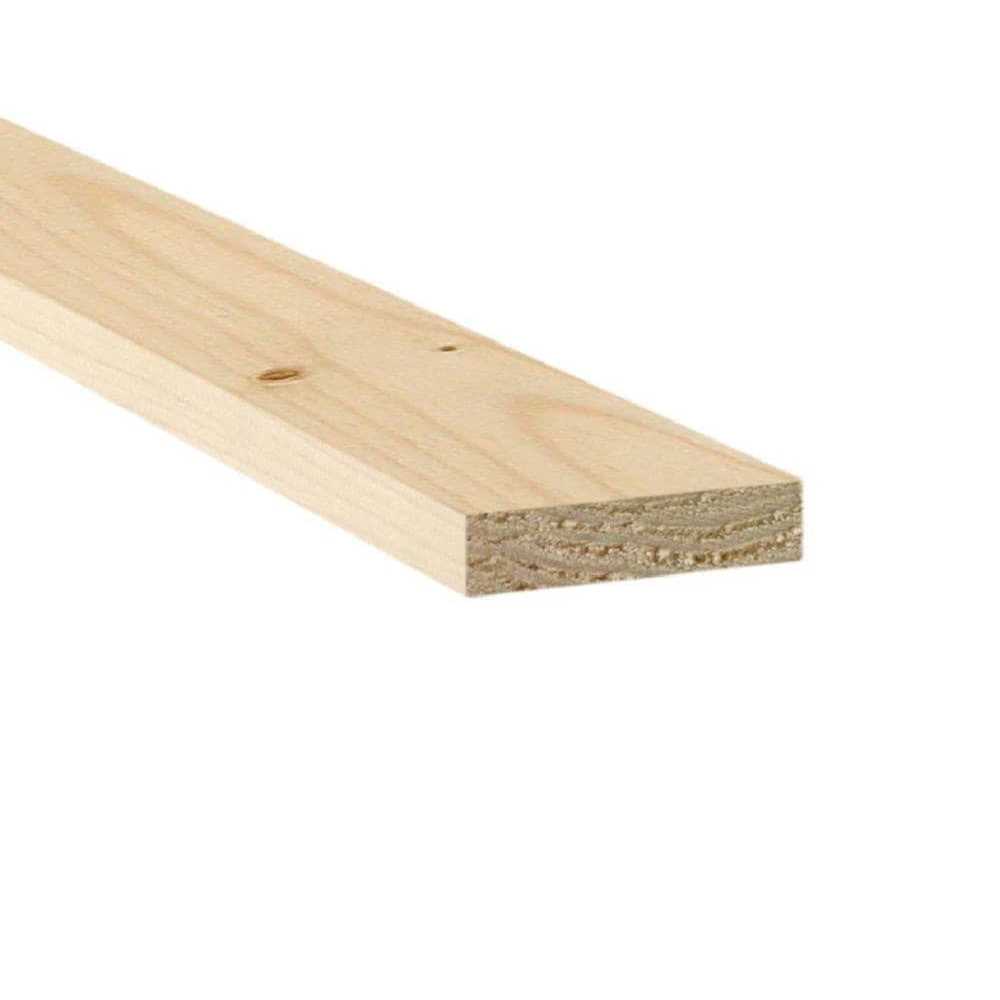 Unbranded 1-in x 4-in x 8-ft Whitewood Furring Strip S145S96PM0M260WT - Cheap Fitting