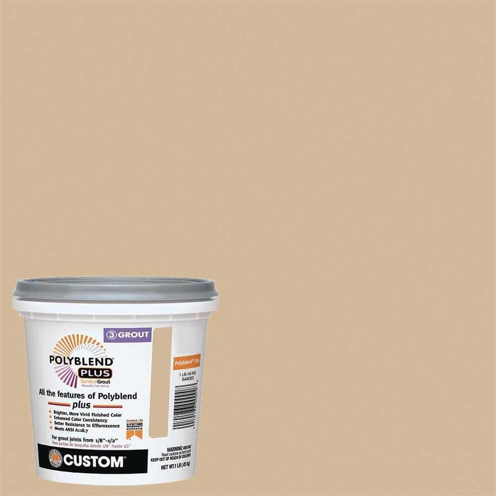 Custom Building Products Polyblend Plus Sanded Grout Linen 120312 - Cheap Fitting