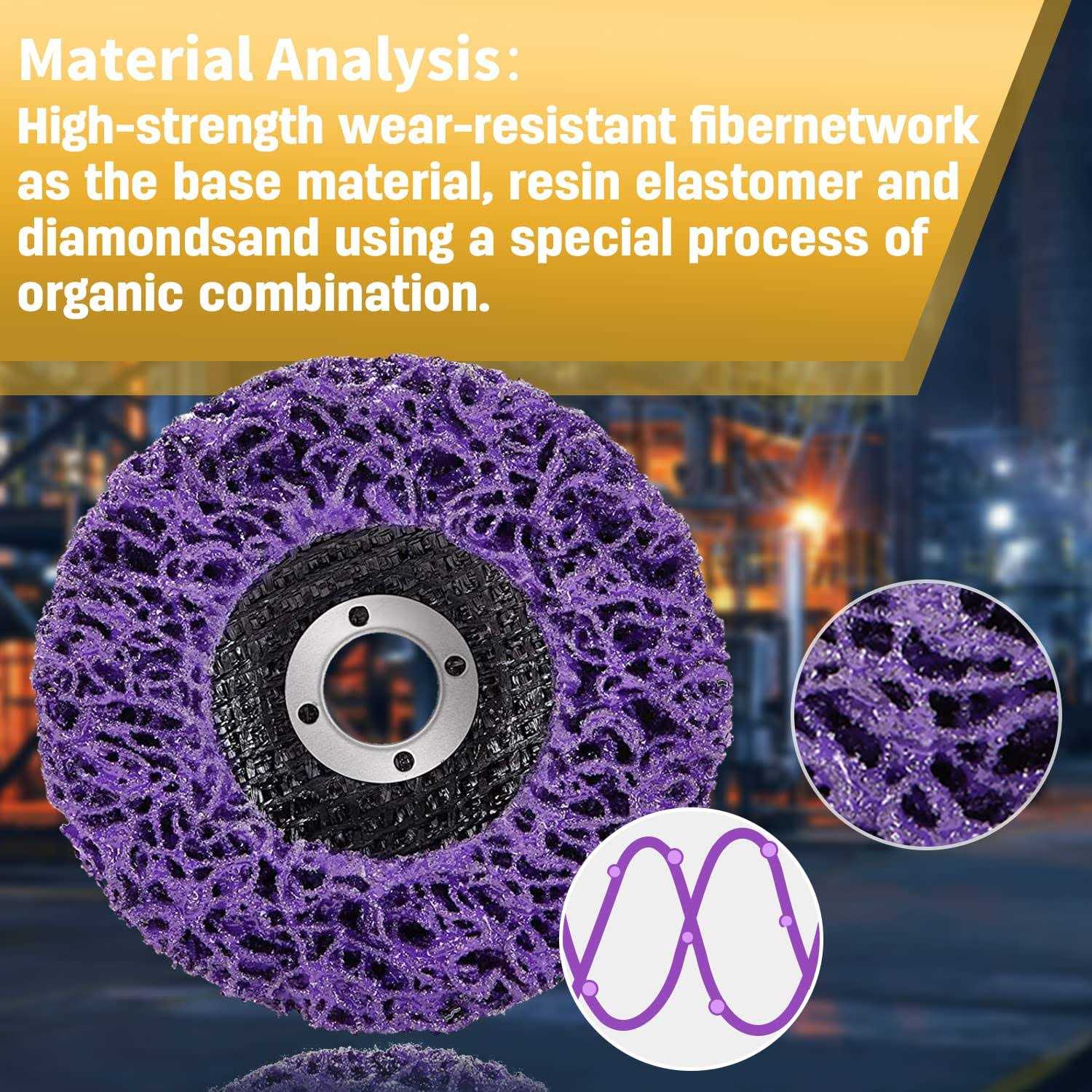 Laiwoo 10 Pack Strip Discs Rust Remover Wheel Stripping Wheel for Angle Grinder Paint Strip Wheel Quick Abrasive Discs Rust - Cheap Fitting