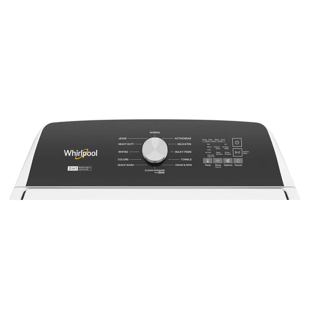 Whirlpool WTW5057LW 4.7 - 4.8 Cu. ft. Top Load Washer w/ Removable Agitator - Cheap Fitting