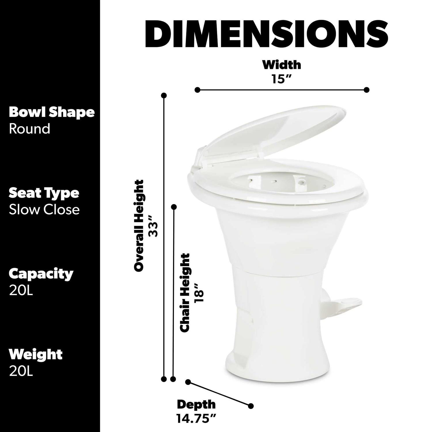 Dometic 310 Porcelain Toilet 302310031 - Cheap Fitting