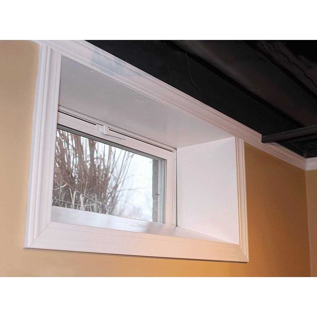Park Ridge Products 32 X 18 Vinyl Basement Hopper Window - Cheap Fitting