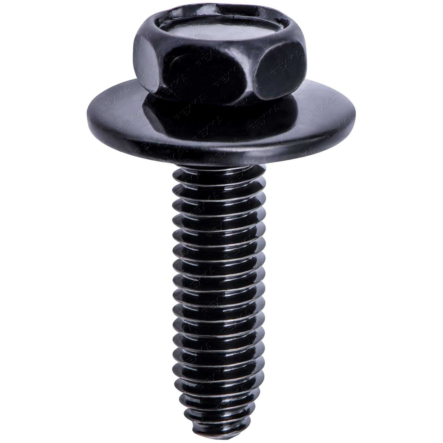 Rexka 10pcs M6-1.0 X 25mm Body Bolts Screw for GM Buick Cadillac Chevrolet Door Trim Panel Raidator Fog Lamp Horn 11503834 20351035 GMC Oldsmobile	Rexka 10pcs M6-1.0 X 25mm Body Bolts Screw for GM Buick Cadillac Chevrolet Door Trim Panel Raidator Fo - Cheap Fitting