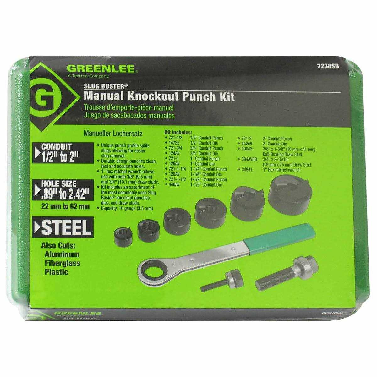 Greenlee 7238SB Knockout Kit - Cheap Fitting