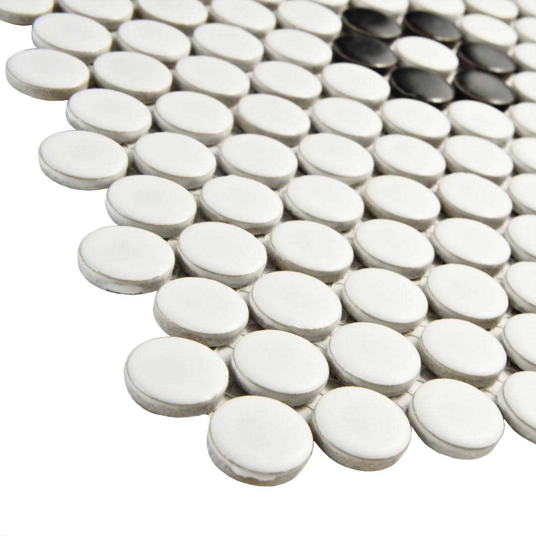 Merola Tile Metro Penny 1 x 1 Porcelain Penny Round Mosaic Wall & Floor Tile - Cheap Fitting