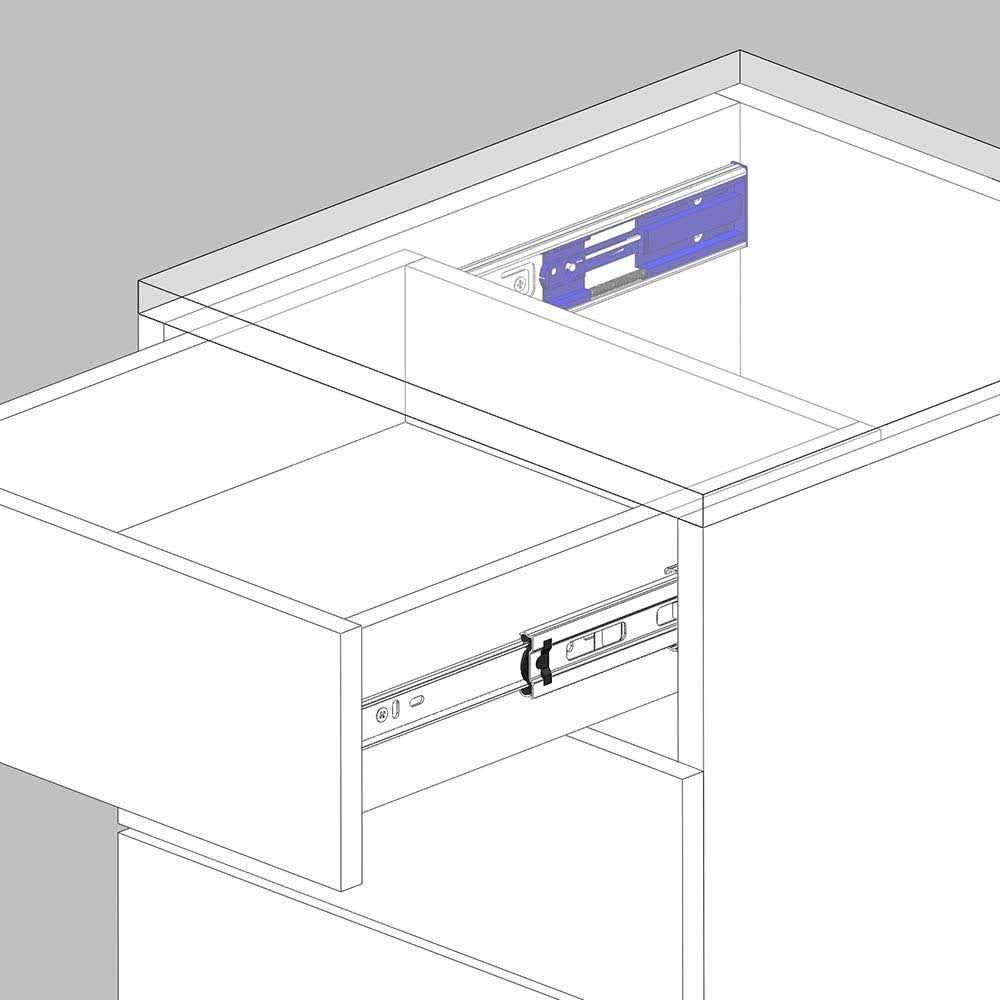 Tobinice 10 Pairs of 22 Inch Hardware 3-Section Soft Close Full Extension Ball Bearing Side Mount Drawer Slides,100 LB Capacity Drawer Slide - Cheap Fitting