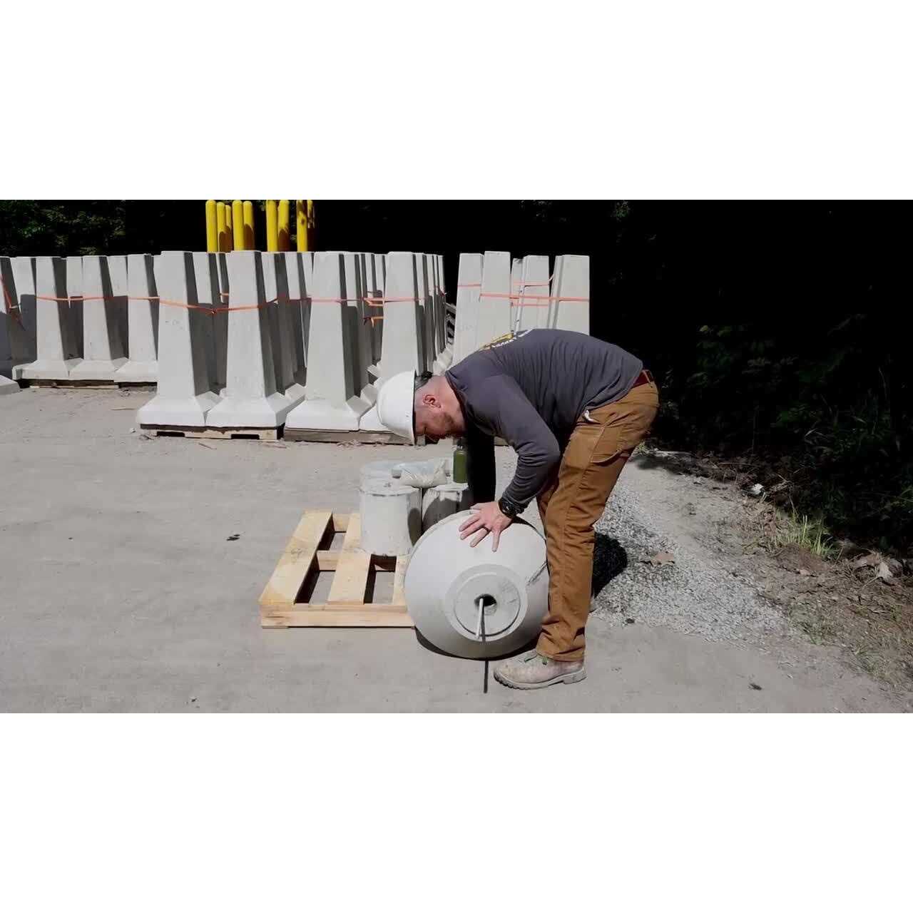 EZ Tube Stackable Precast Concrete Footing - Cheap Fitting