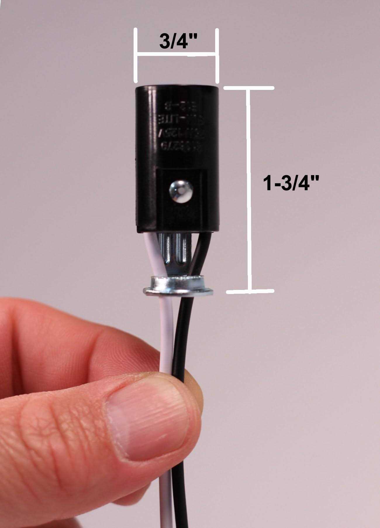 Creative Hobbies #SOCKETHW Candelabra Base Lamp Holder Light Socket - Cheap Fitting