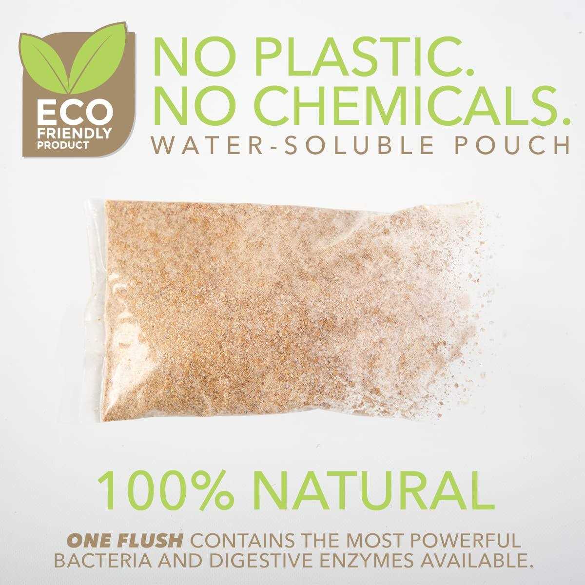 One Flush Best Septic Tank Treatment Packets -1 Year Supply of Septic Treatment - Cheap Fitting