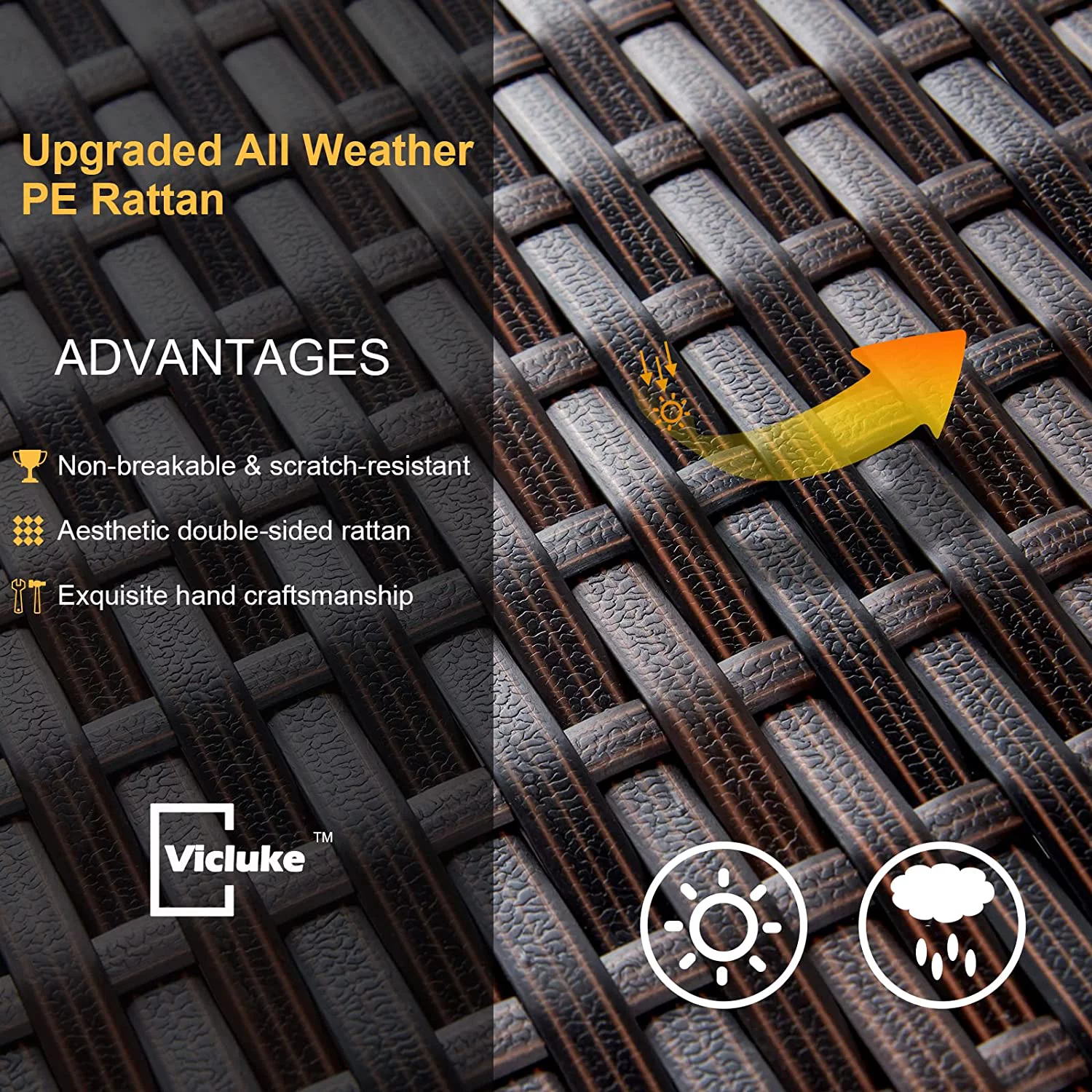 5 Pieces Patio Dining Sets Outdoor Space Saving Rattan Chairs with Glass Table Patio Furniture Sets Cushioned Seating and Back Sectional Conversation Set - Cheap Fitting