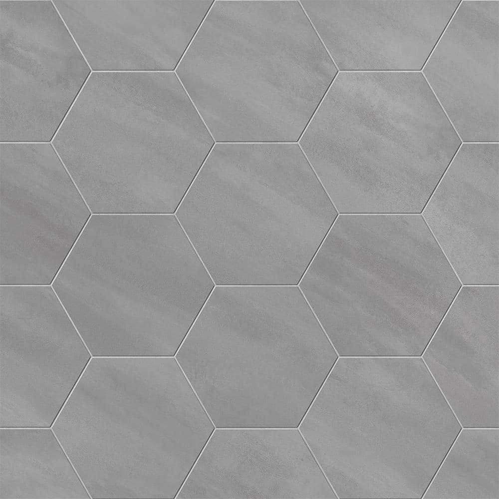 Corso Italia Ray HEX 8.5 in. x 10 in. Concrete Look Porcelain Floor and Wall Tile - Cheap Fitting