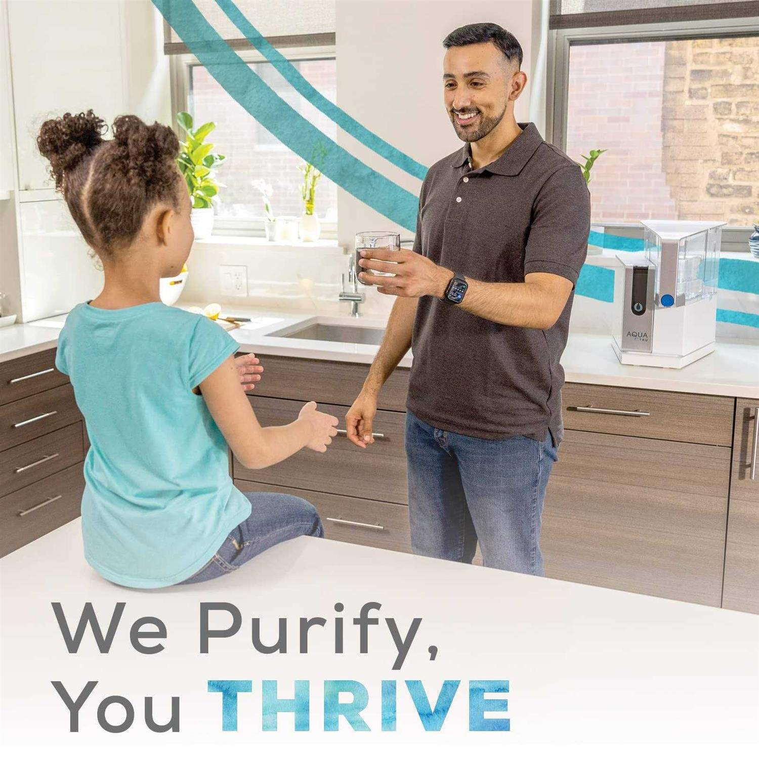 AquaTru Classic Alkaline Countertop Water Filter System for PFAS & Other Contaminants with 4-Stage Ultra Reverse Osmosis Technology - Cheap Fitting