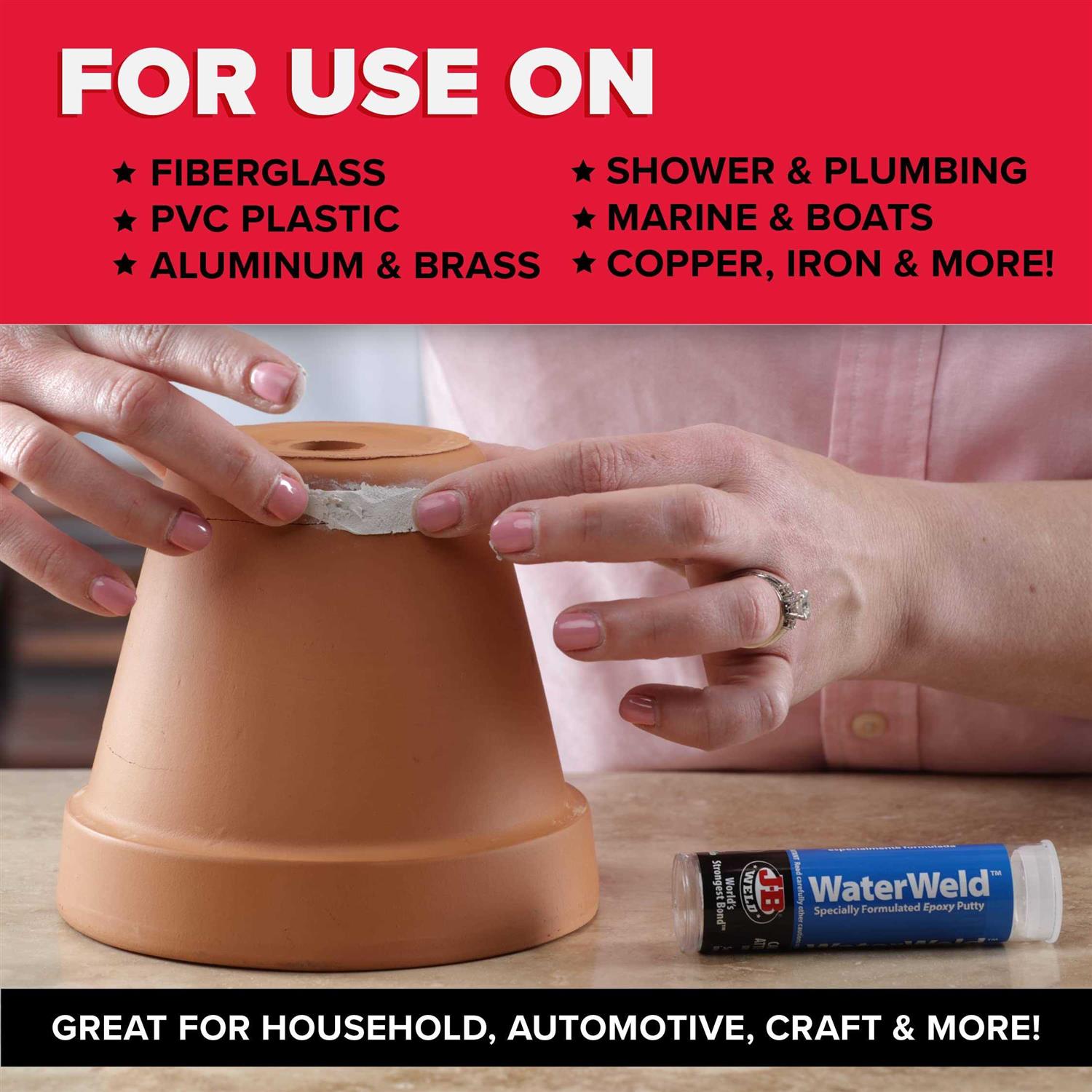 J-B Weld WaterWeld 1 Hour Cure - Cheap Fitting