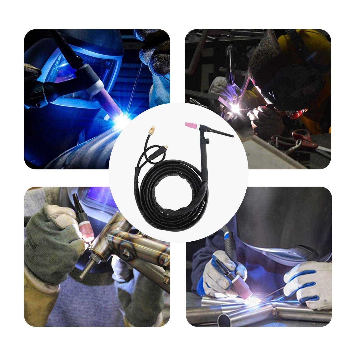 Lift Tig Torch Air Cooled Argon Welding Torch 150a Tig17 with valve 10-25 plug - Cheap Fitting