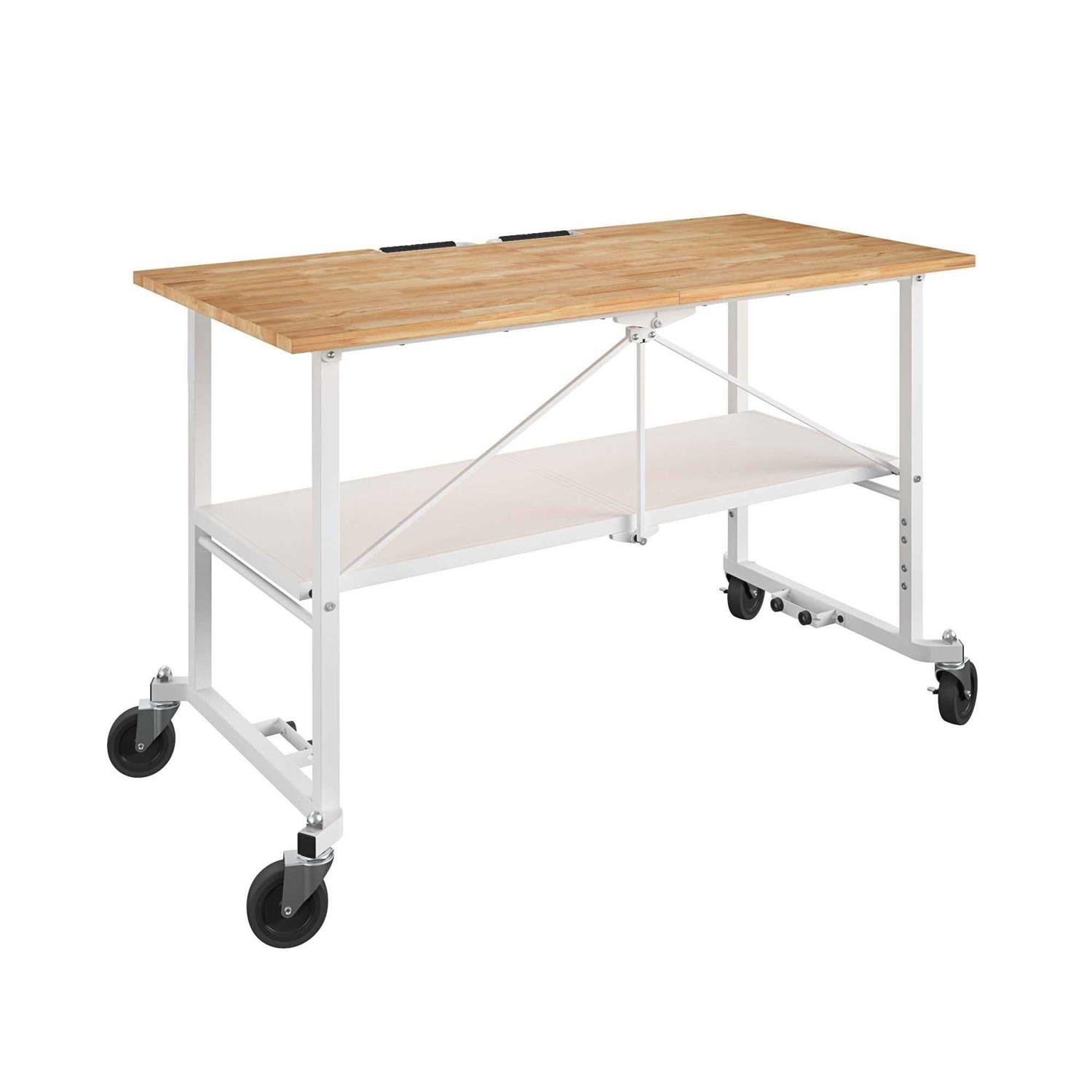 Kobalt 24-in L x 34-in H Rolling Wood Portable Work Bench 66765K - Cheap Fitting