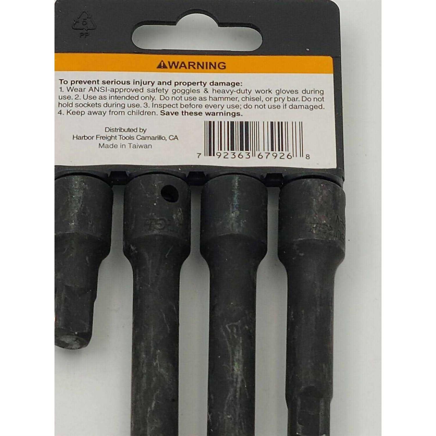 Pittsburgh 3/8 in. Drive Impact Extension Set - Cheap Fitting