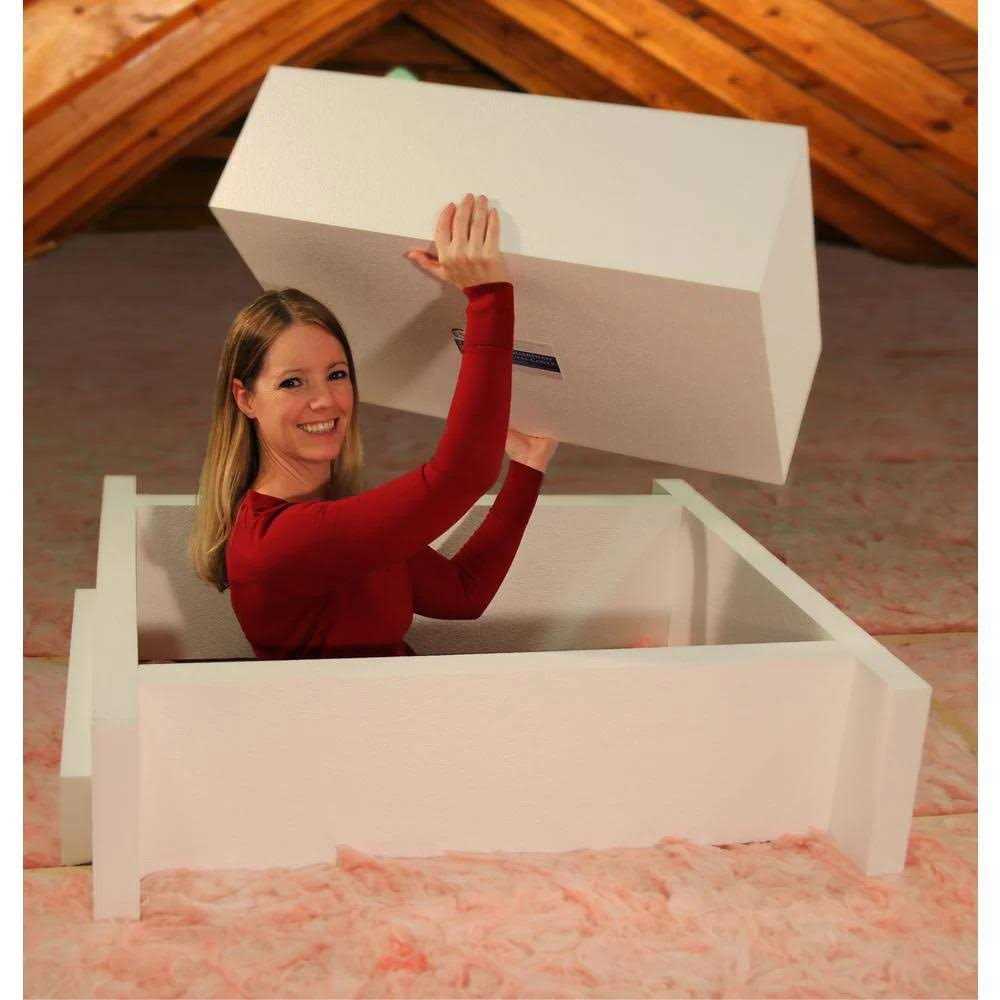 The Energy Guardian HU1-38-10A 33 x 25 in. Universal R-38 Attic Hatch Scuttle Hole Insulation Cover - Cheap Fitting