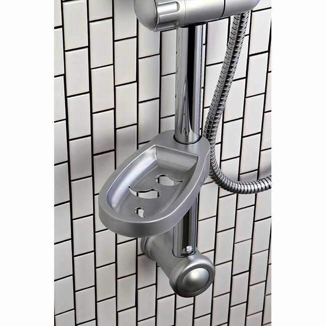 Brushed Nickel Sliding Bar with Handheld Shower - Cheap Fitting