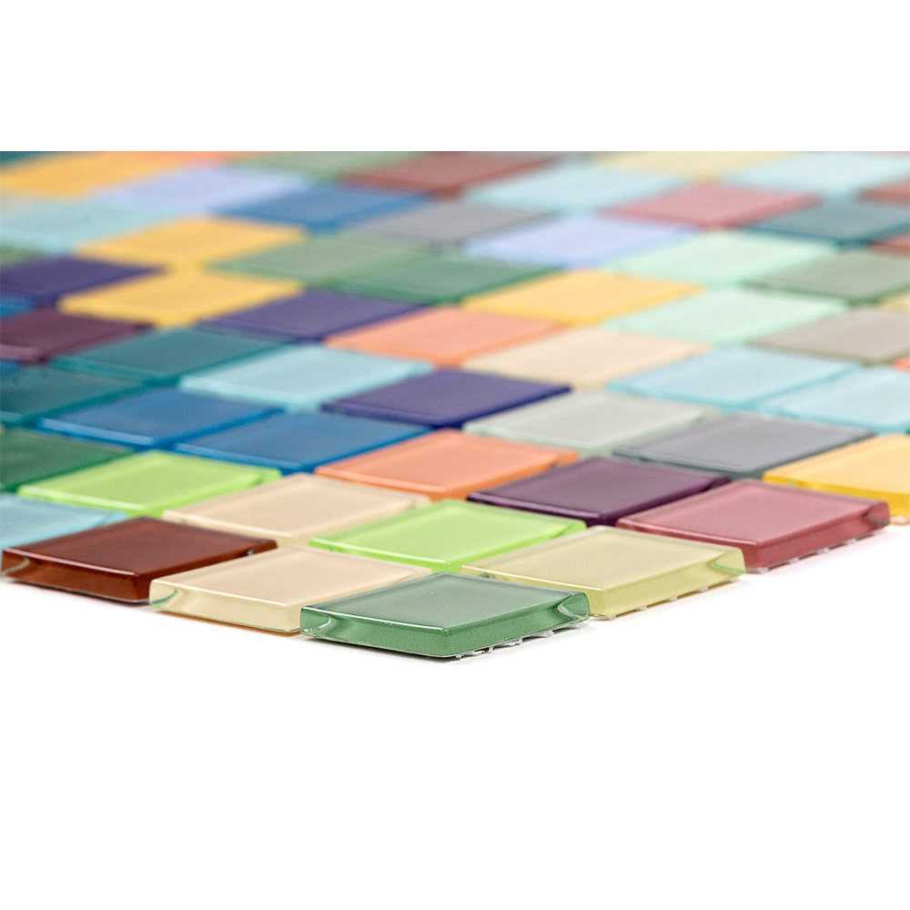 Ivy Hill Tile Fruit Splash 12 in. x 12 in. x 8 mm Glass Floor and Wall Tile - Cheap Fitting