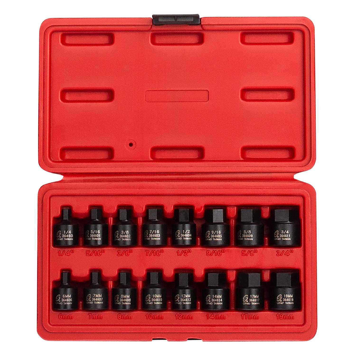Sunex 3646 16 Piece 3/8 Drive Stubby Impact Hex Driver Set - Cheap Fitting