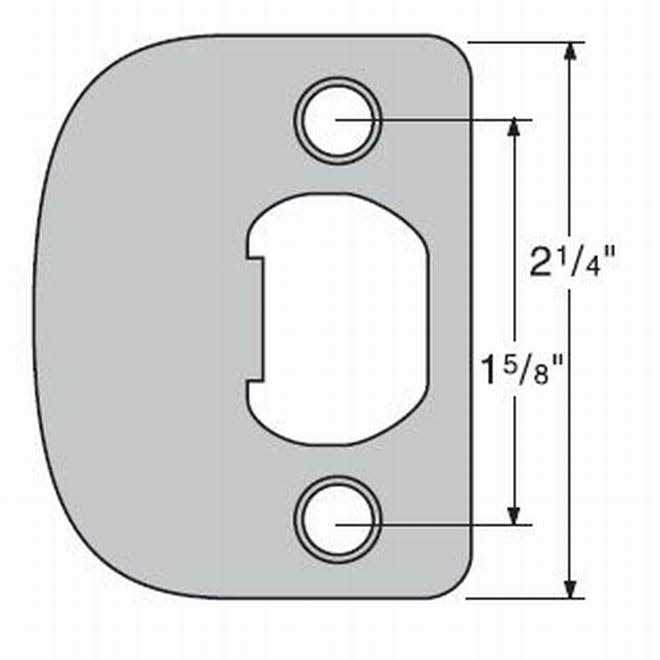 Kwikset Radius Corner Full Lip Strike 83796 - Cheap Fitting