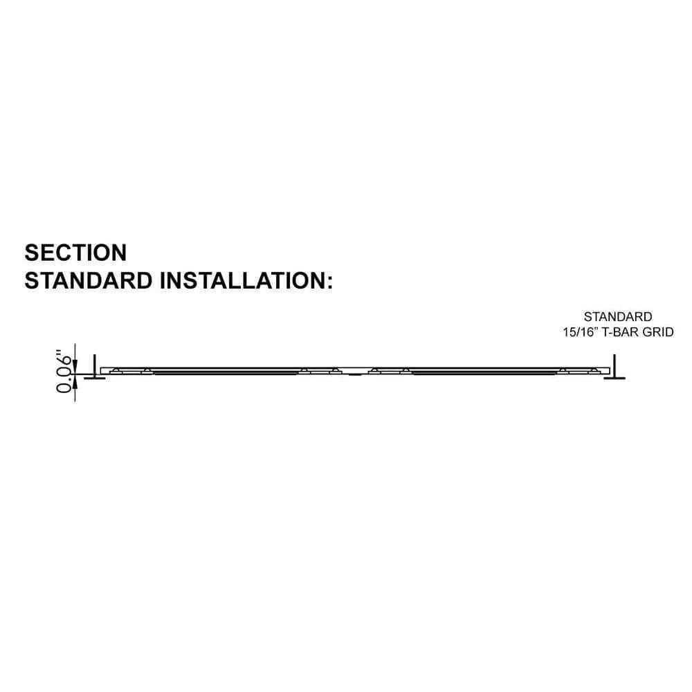 Ceilume Stratford Feather-Light 2 ft. x Lay-In Ceiling Panel - Cheap Fitting