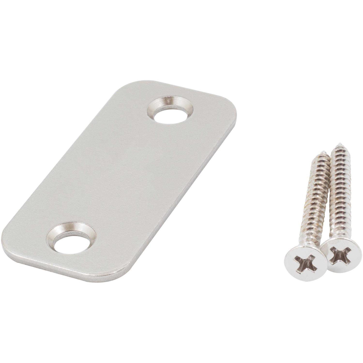 Stone Harbor Hardware Round Corner Blank Strike Plate - Cheap Fitting